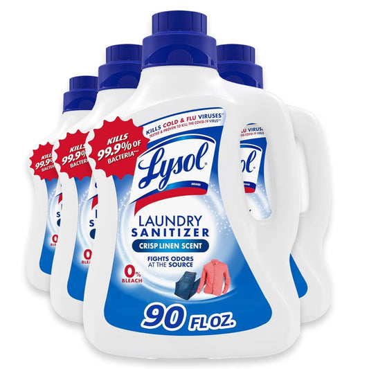 Lysol Laundry Sanitizer Crisp Linen - 90 oz - 4 Pack