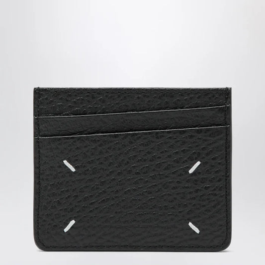 Maison Margiela - Black Four Stitches calfskin card holder Brand Apparel & Accessories U