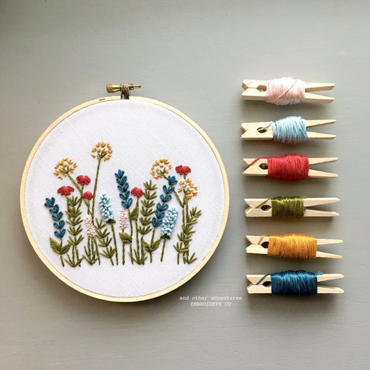 Meadow Bright Summer Hand Embroidery Kit #4013WS