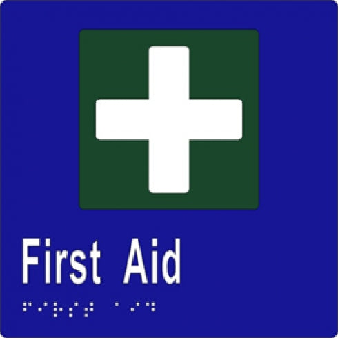 Metlam ML16095 Braille Sign First Aid