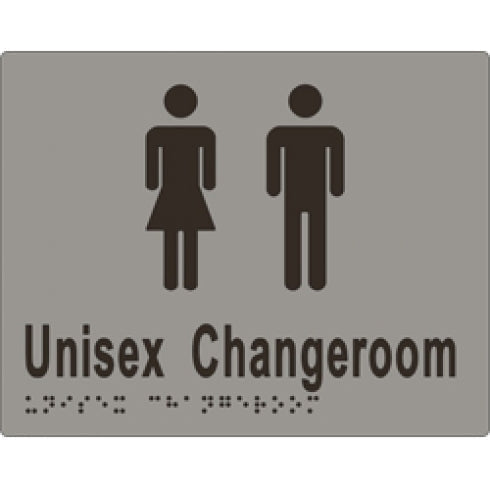 Metlam ML16215 Braille Sign Unisex Change Room