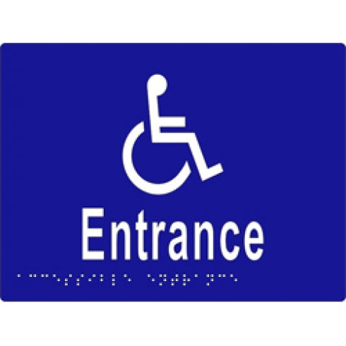 Metlam ML16234 Braille Sign Accessible Entrance