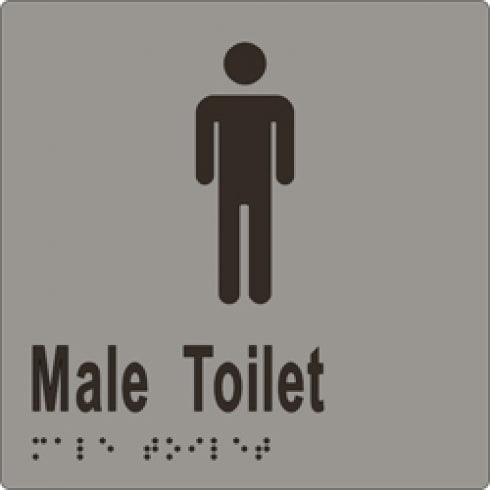 Metlam ML16242 Braille Sign Male Toilet