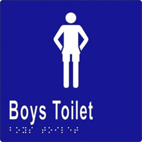 Metlam ML16243 Braille Sign Boys Toilet