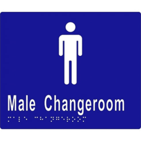 Metlam ML16245 Braille Sign Male Change Room
