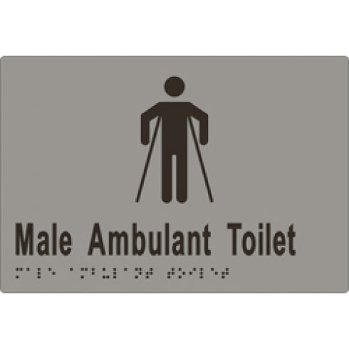 Metlam ML16246 Braille Sign Male Ambulant Toilet