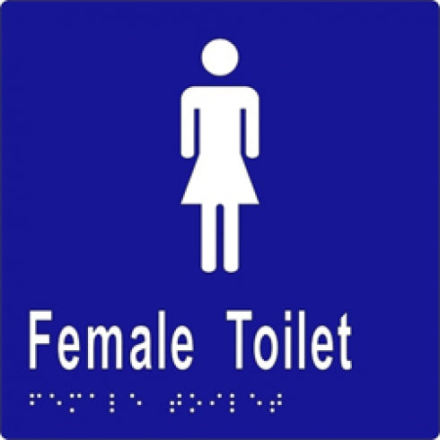 Metlam ML16262 Braille Sign Female Toilet