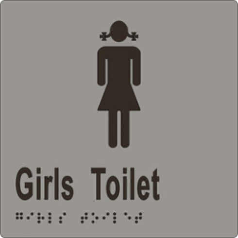 Metlam ML16263 Braille Sign Girls Toilet
