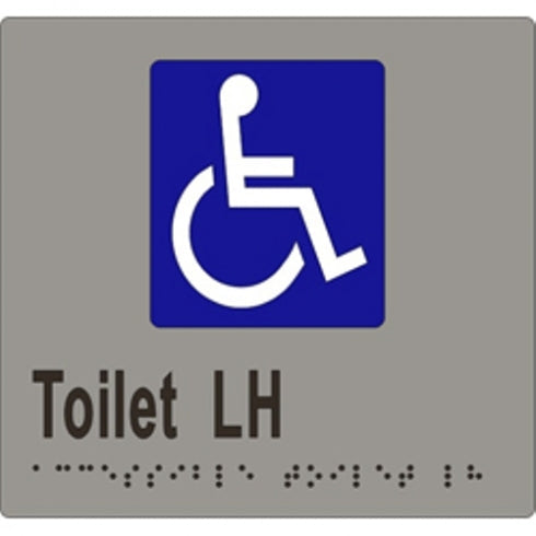 Metlam ML16270 Braille Sign Accessible Toilet LH Transfer