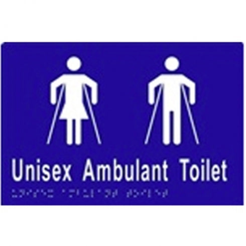 Metlam ML16304 Braille Sign Unisex Ambulant Toilet