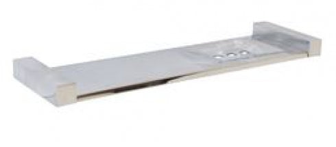 Metlam Paterson ML6084 Bathroom Shelf with Soap Dish Square Mounting