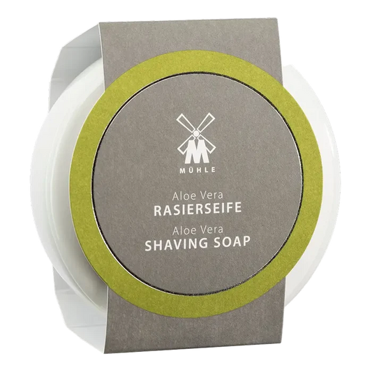 Mühle barbersåpe i porselenskål - Aloe vera