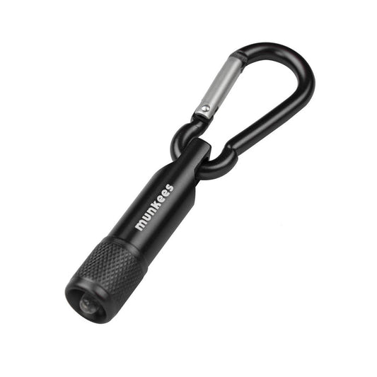 MUNKEES Carabiner with LED Flashlight