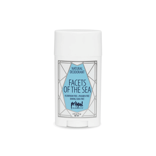 Natural Deodorant 2.65 oz. - FACETS OF THE SEA | Primal Elements