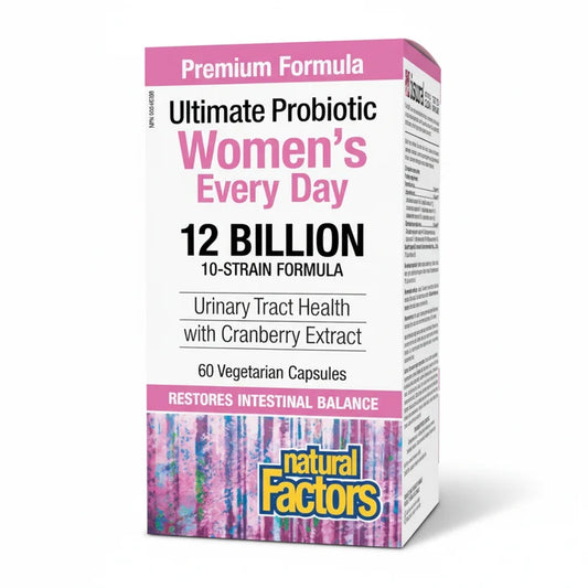 Natural Factors: Women's Multi Probiotic 12 Billion Live Probiotic Cultures