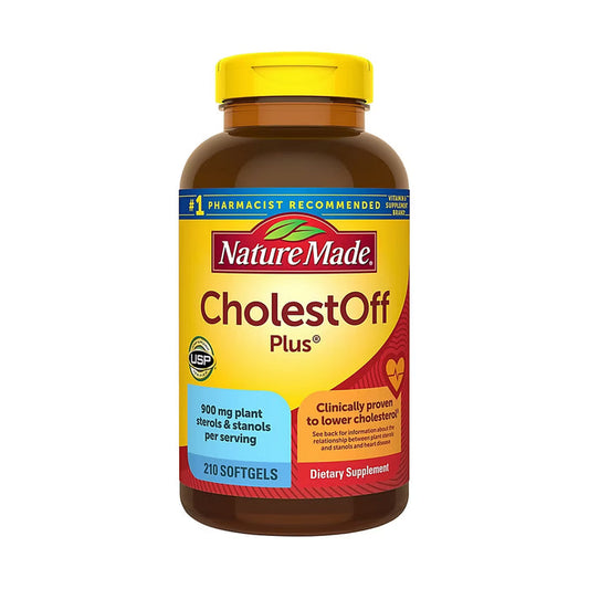 Nature Made CholestOff Plus Plant Sterols and Stanols Softgels, 210 Count