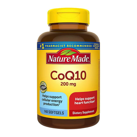 Nature Made CoQ10 Coenzyme Q10 200 mg Softgels, 140 Count