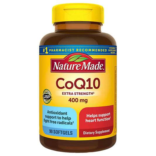 Nature Made CoQ10 Coenzyme Q10 400 mg Softgels, 90 Count