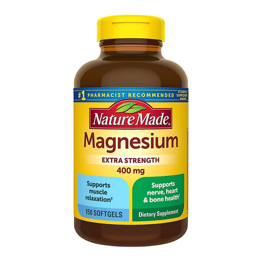 Nature Made Extra Strength Magnesium Oxide 400 mg Softgels, 150 Count