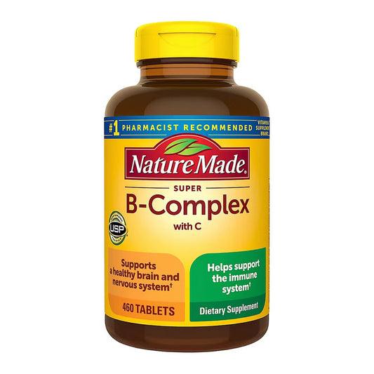 Nature Made Super B Complex with Vitamin C and Folic Acid Tablets, 460 Count