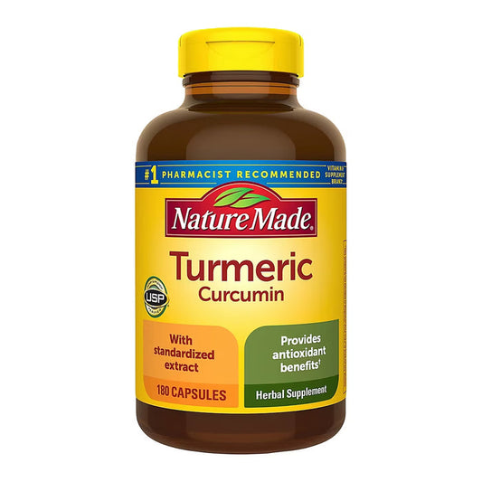 Nature Made Turmeric Curcumin 500 mg Capsules, 180 Count