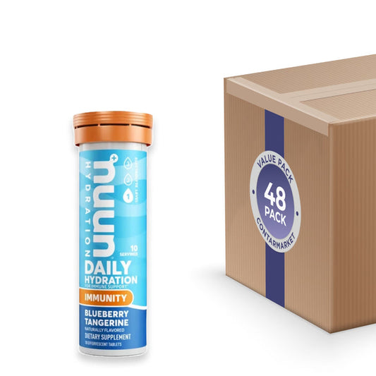 NUUN - Immunity Hydration Single Tube Blueberry Tangerine - 10 Tablets - 48 Pack