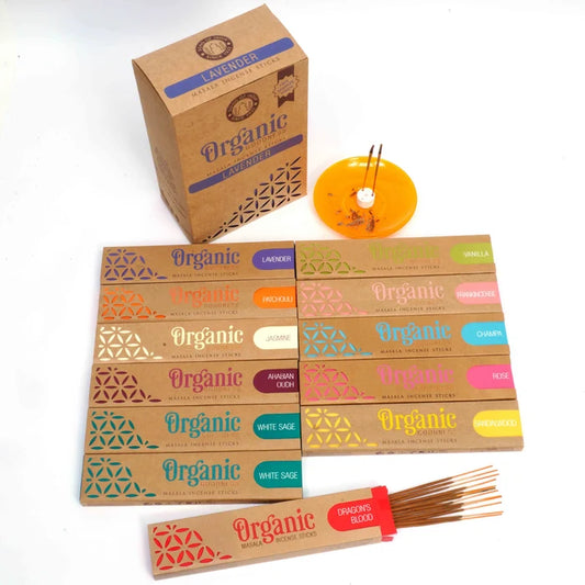 Organic Goodness Masala Incense Variety Pack – 12 Fragrance Set | Incense Sticks