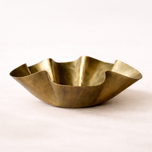 Oversized Aluminum Wavy Bowl - Magnolia Lane co. Home + Garden + Gift