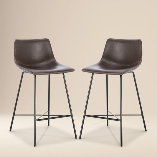 Paxton 24” Counter Height Stool | Brown | Set of 2