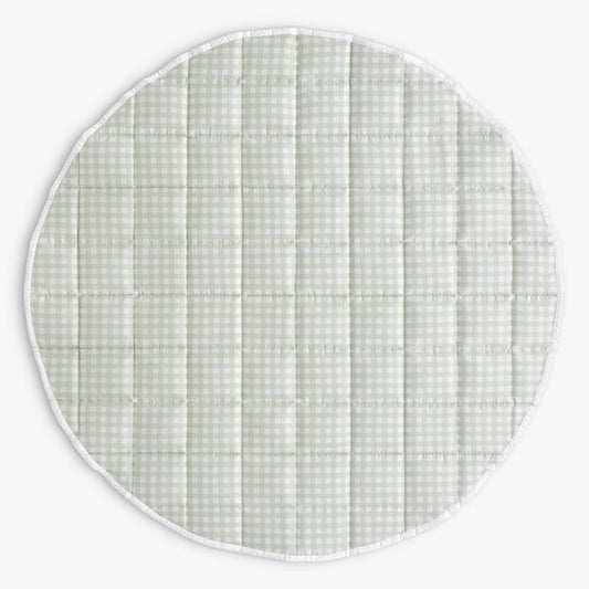 Picnic Gingham Play Mat in Green