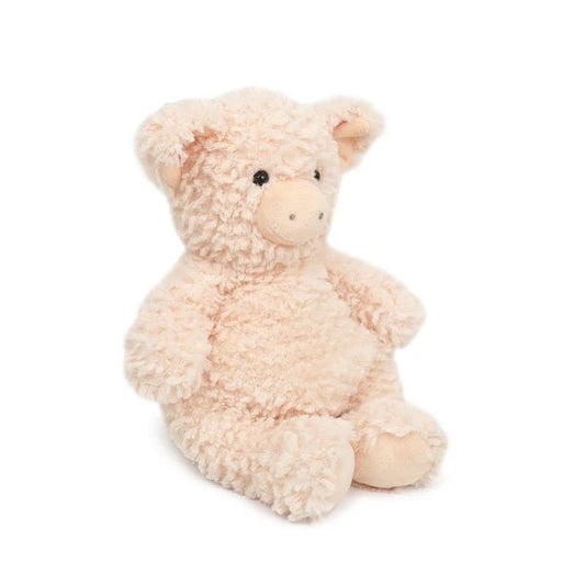 Plush pig on a white background