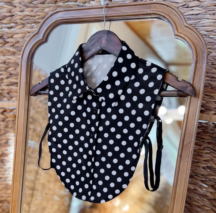 Black with White Polka Dots
