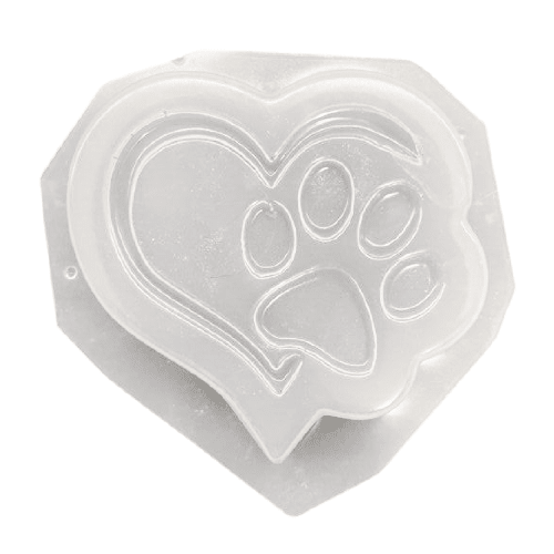 Heart Paw Print DB Bath Bomb Mold