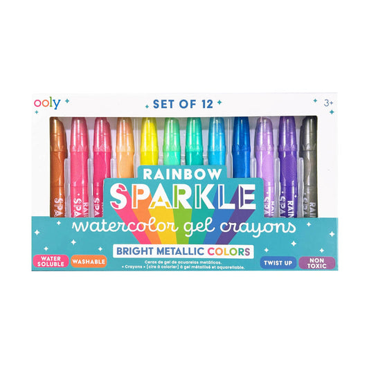 Rainbow Sparkle: Watercolor Gel Crayons - Olita Gifts & Goods