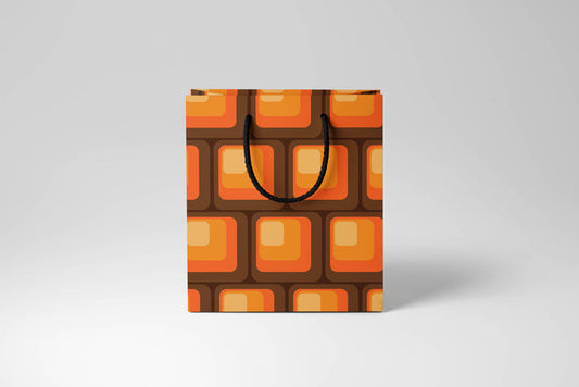 Retro Orange Squares Gift Bag