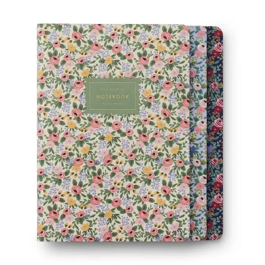 Rifle Paper Co. Assorted Set of 3 Rosa Notebooks