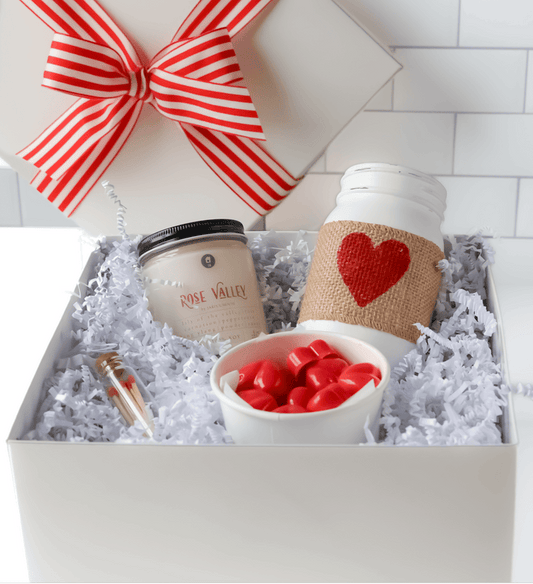 Romantic Rose Valley Candle and Wax Melts Set - Jarful House