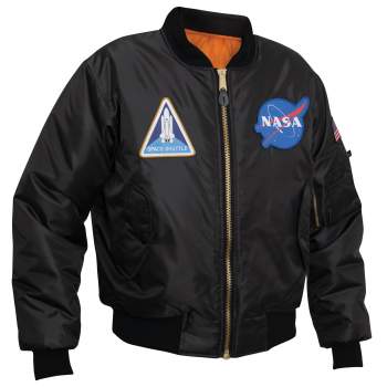 Rothco NASA MA-1 Flight Jacket - Black