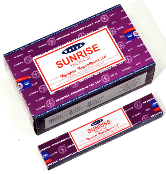 Satya - Sunrise Incense Box of 12 packs with 15g each