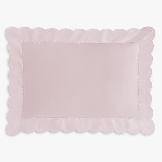 Scalloped Starlight Toddler Pillow in Rose