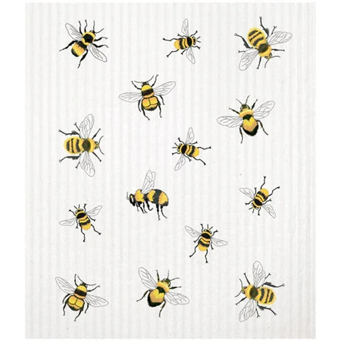 Scattered Bees Sponge Cloth