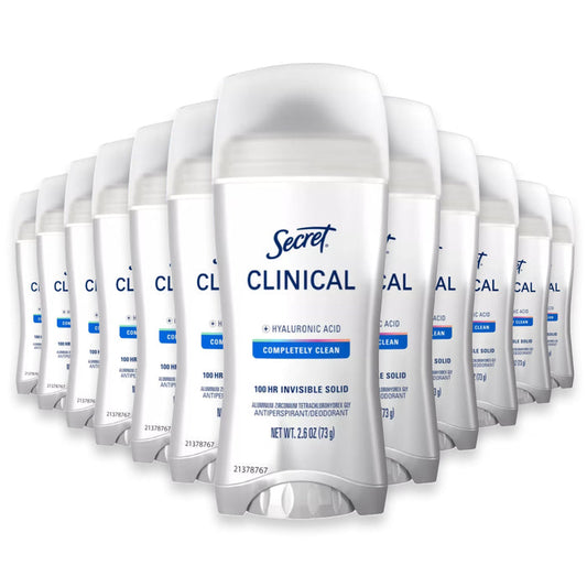Secret Clinical Strength Invisible Solid Clean - 2.6oz - 12 Pack