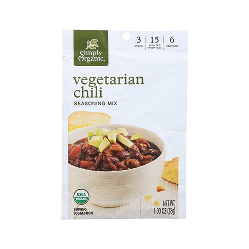 Simply Organic Vegetarian Chili Seasoning Mix 28g