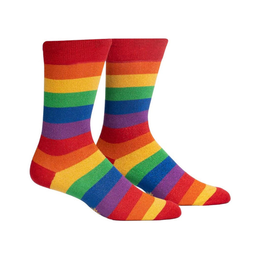 SOCK IT TO ME Crew Socks - March With Pride - M/L