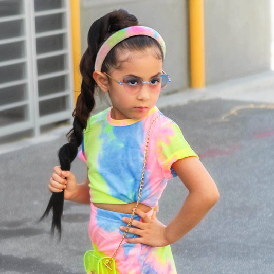 Soft Rainbow Tie Dye Padded Headband