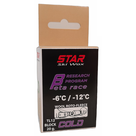 A product picture of the STAR BETA COLD Fluoro-Free Wool-Apply BLOCK (-6C/-12C) | 28g