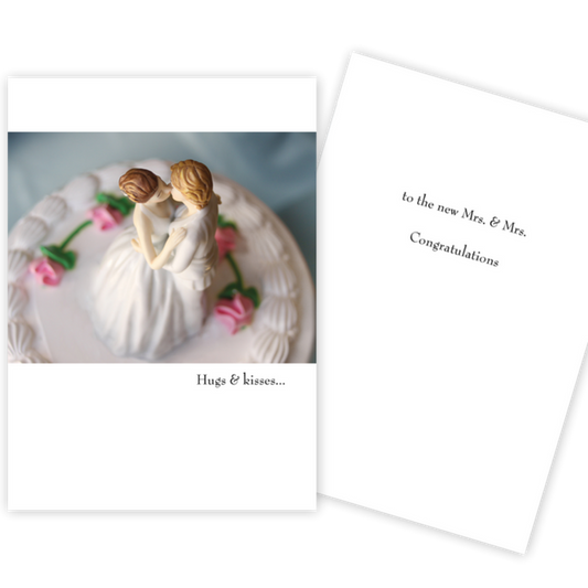SUN DAY Same Sex Wedding Card