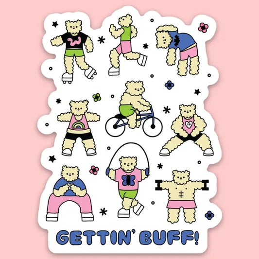 Tender Ghost 'Gettin Buff' Vinyl Sticker