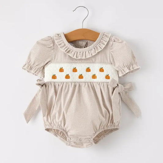 Thanksgiving Smocked Romper