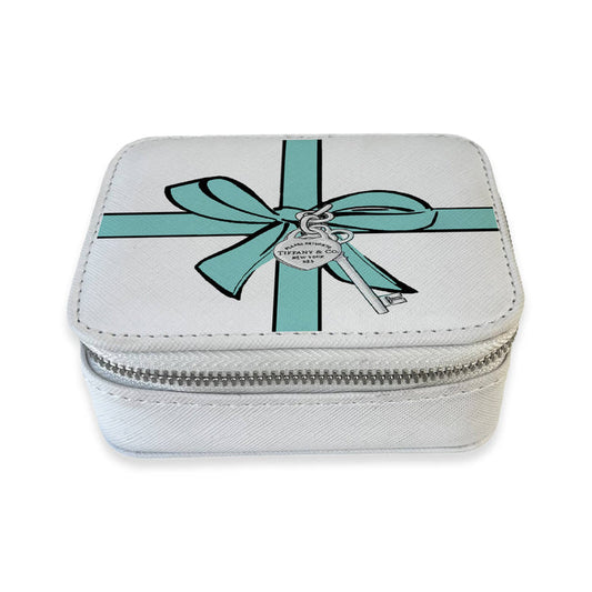 Travel Pill Box - Blue Bow